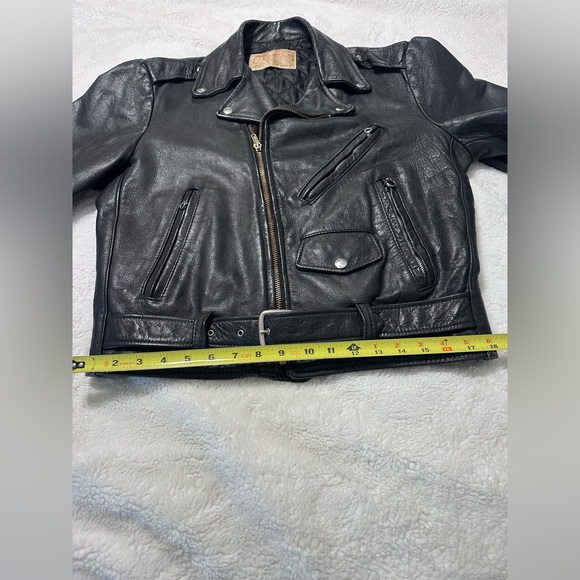 Excelled Vintage Classic Biker Leather Jacket - Picture 13 of 13